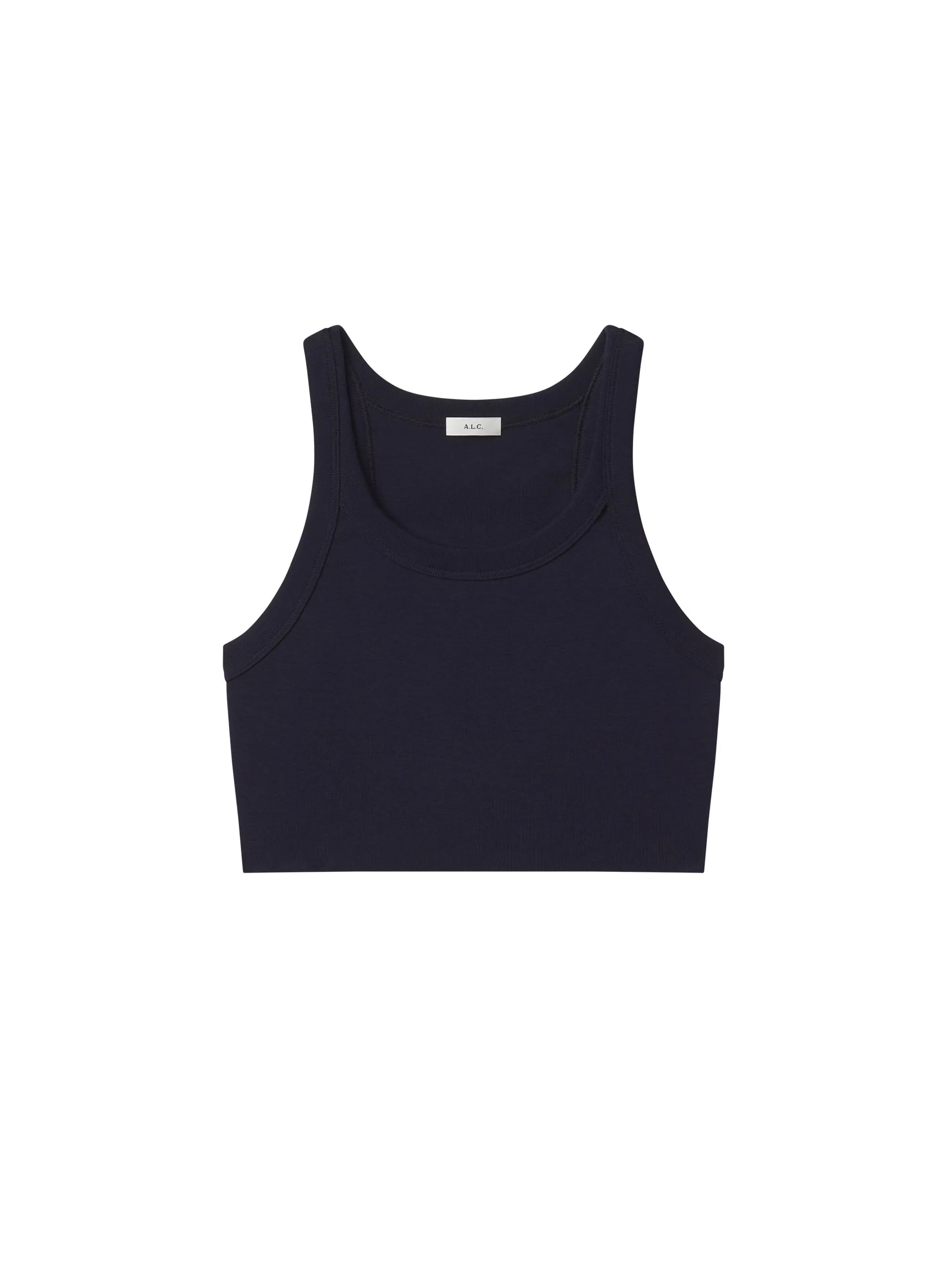 Halsey Cropped Cotton Rib Tank