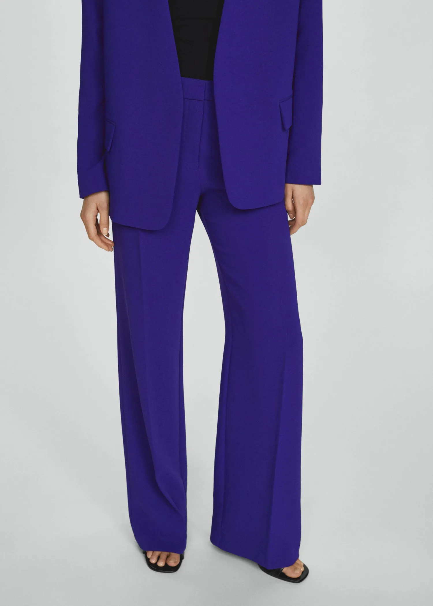 High-rise wideleg trousers