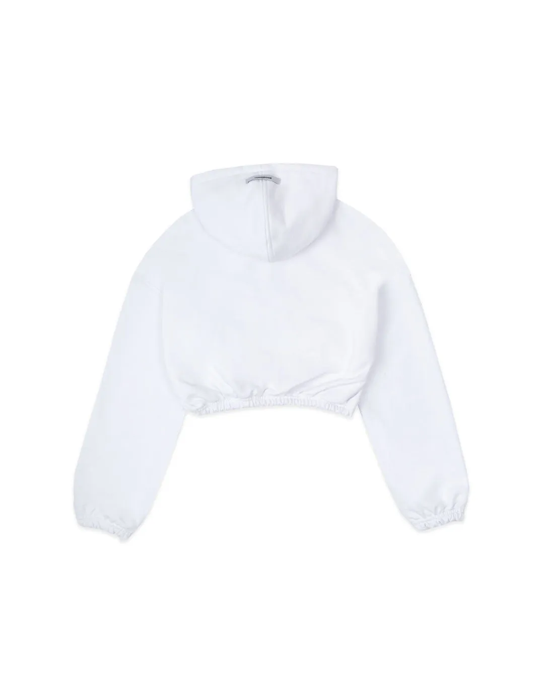 HOODIE CROP ENRESORTADO BLANCO