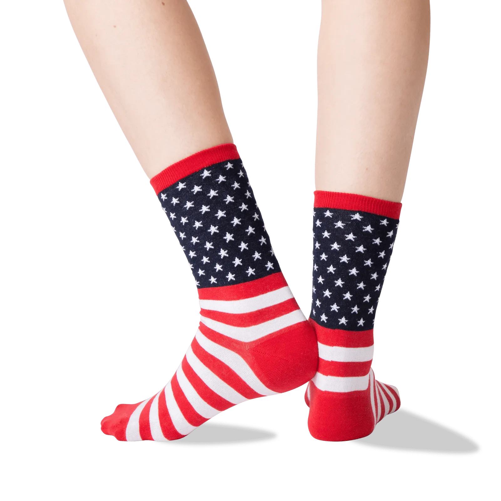 HOTSOX Women's American Flag Crew Socks