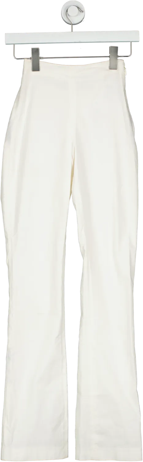 House of CB Cream Laurel Ivoy High Waisted Trousers UK XS