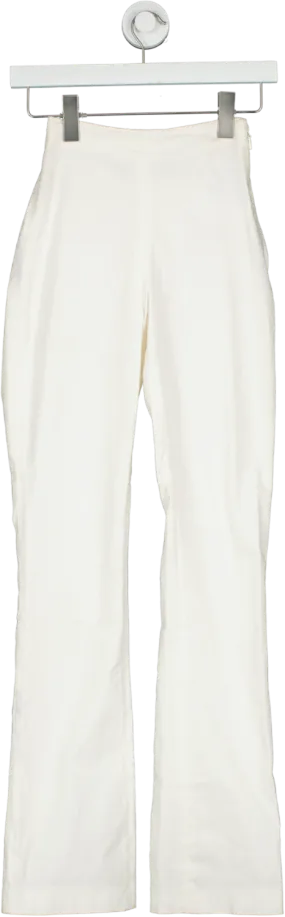 House of CB Cream Laurel Ivoy High Waisted Trousers UK XS