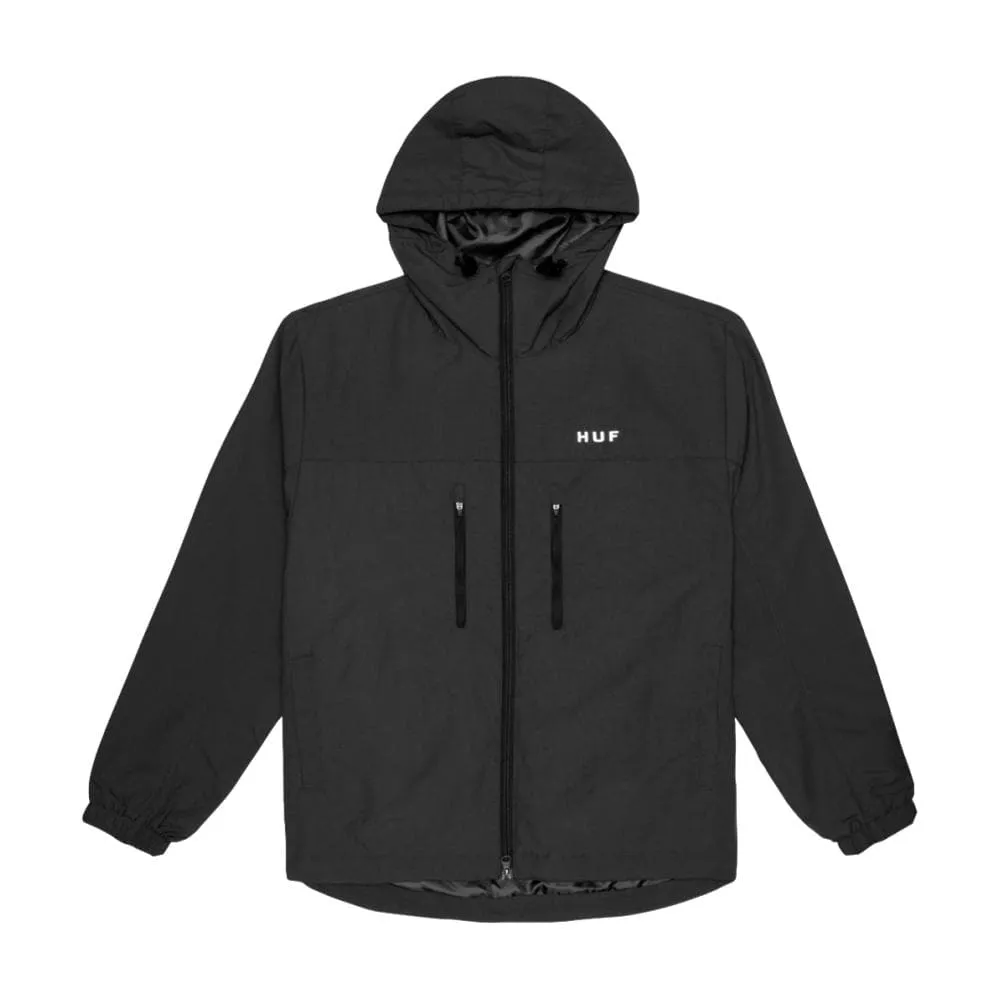 HUF ESSENTIALS ZIP STAN SHELL-BLACK