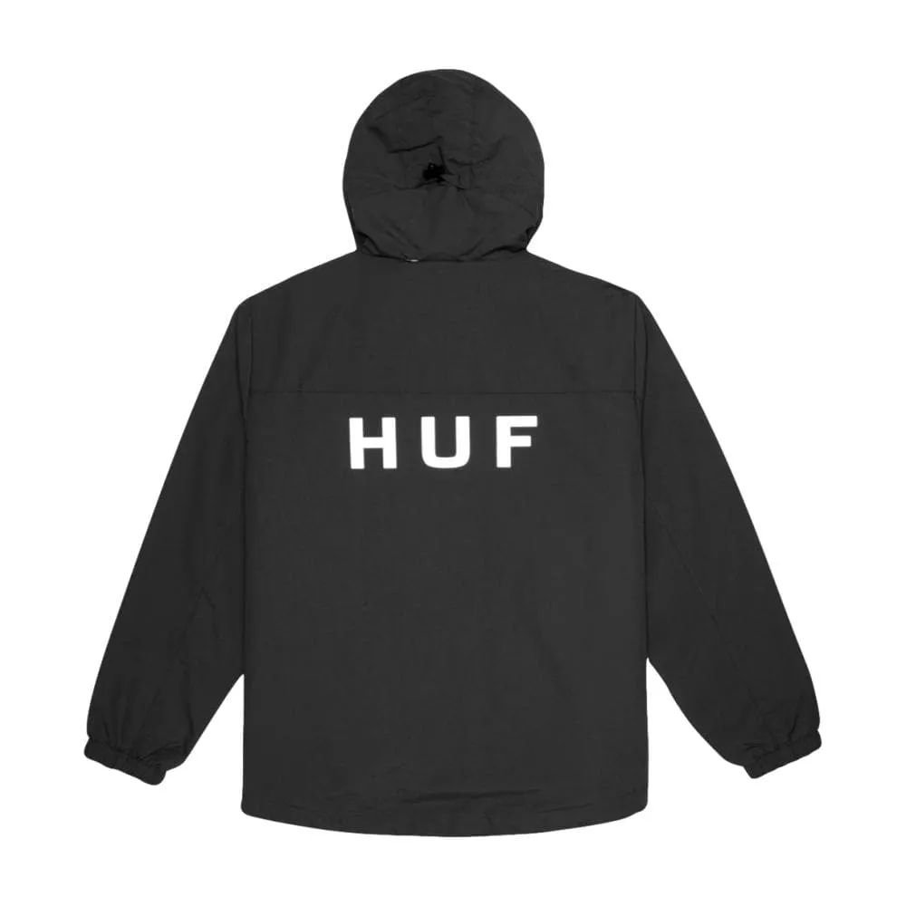 HUF ESSENTIALS ZIP STAN SHELL-BLACK