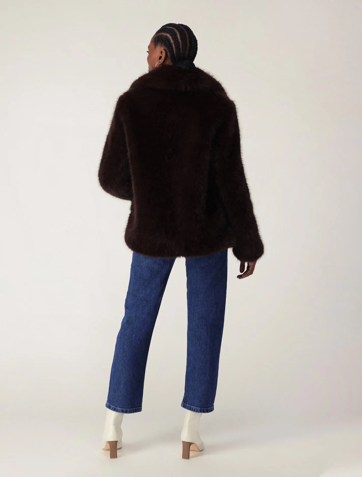 Hunter Cropped Faux Fur Coat