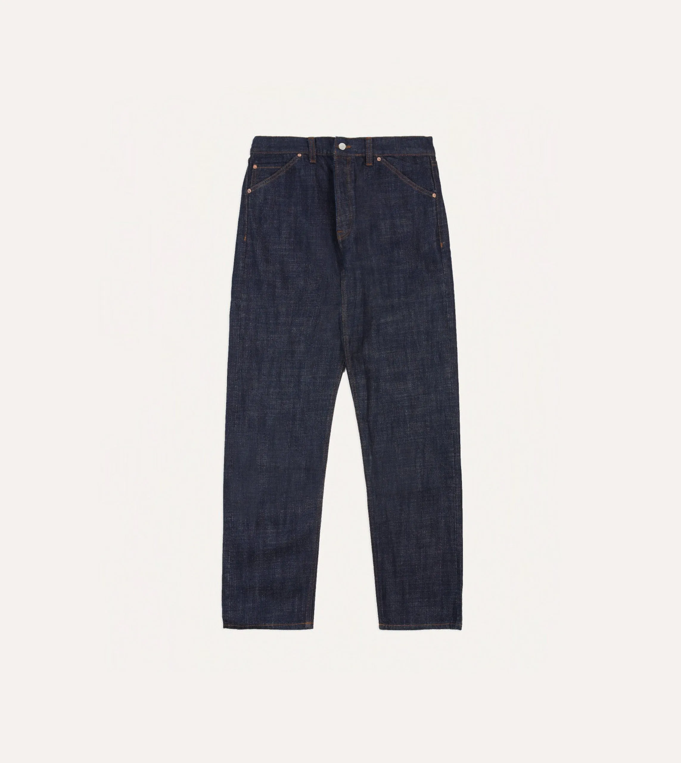 Indigo Rinse 15.5oz Japanese Selvedge Denim Five-Pocket Jeans