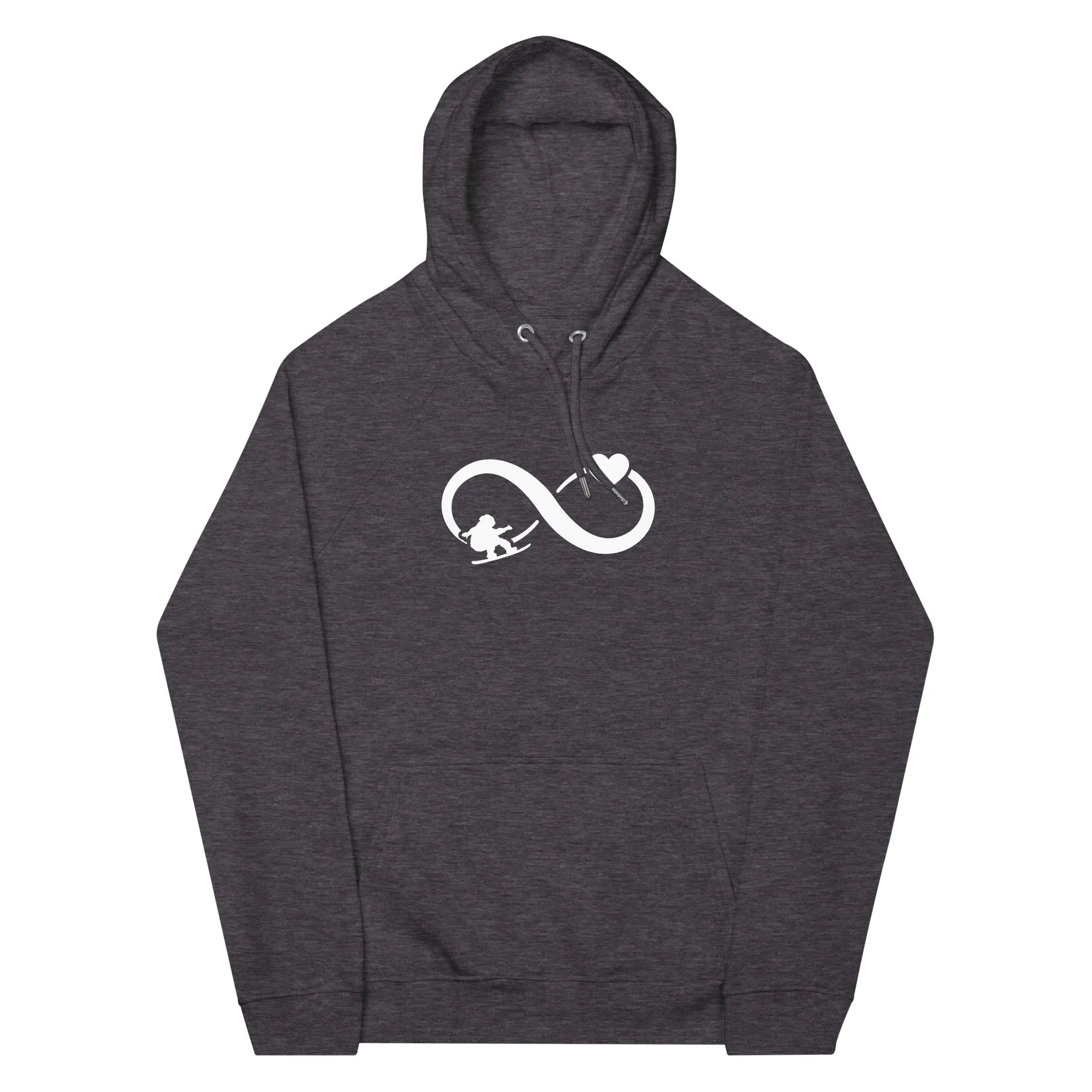 Infinity Heart and Snowboarding - Unisex Premium Organic Hoodie