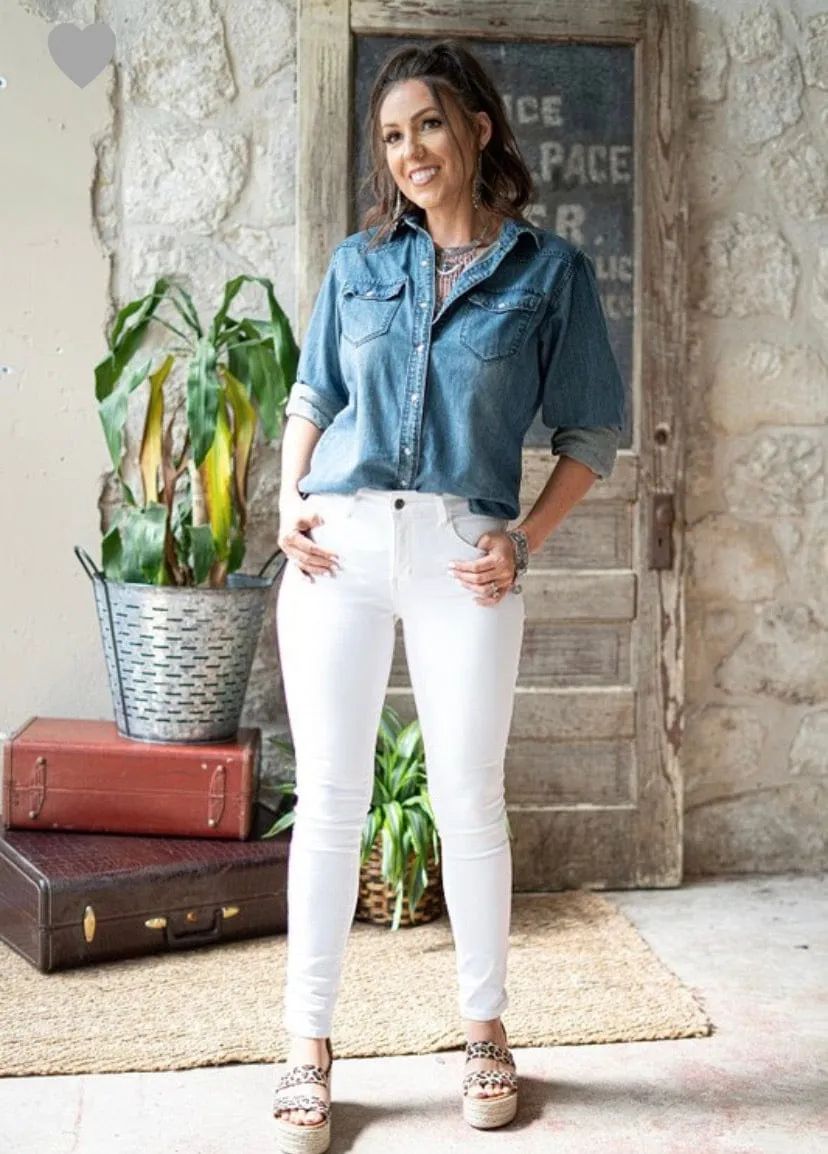 Ivory demin Skinny jeans