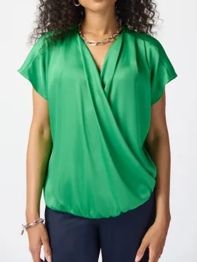 JOSEPH RIBKOFF SATIN TOP