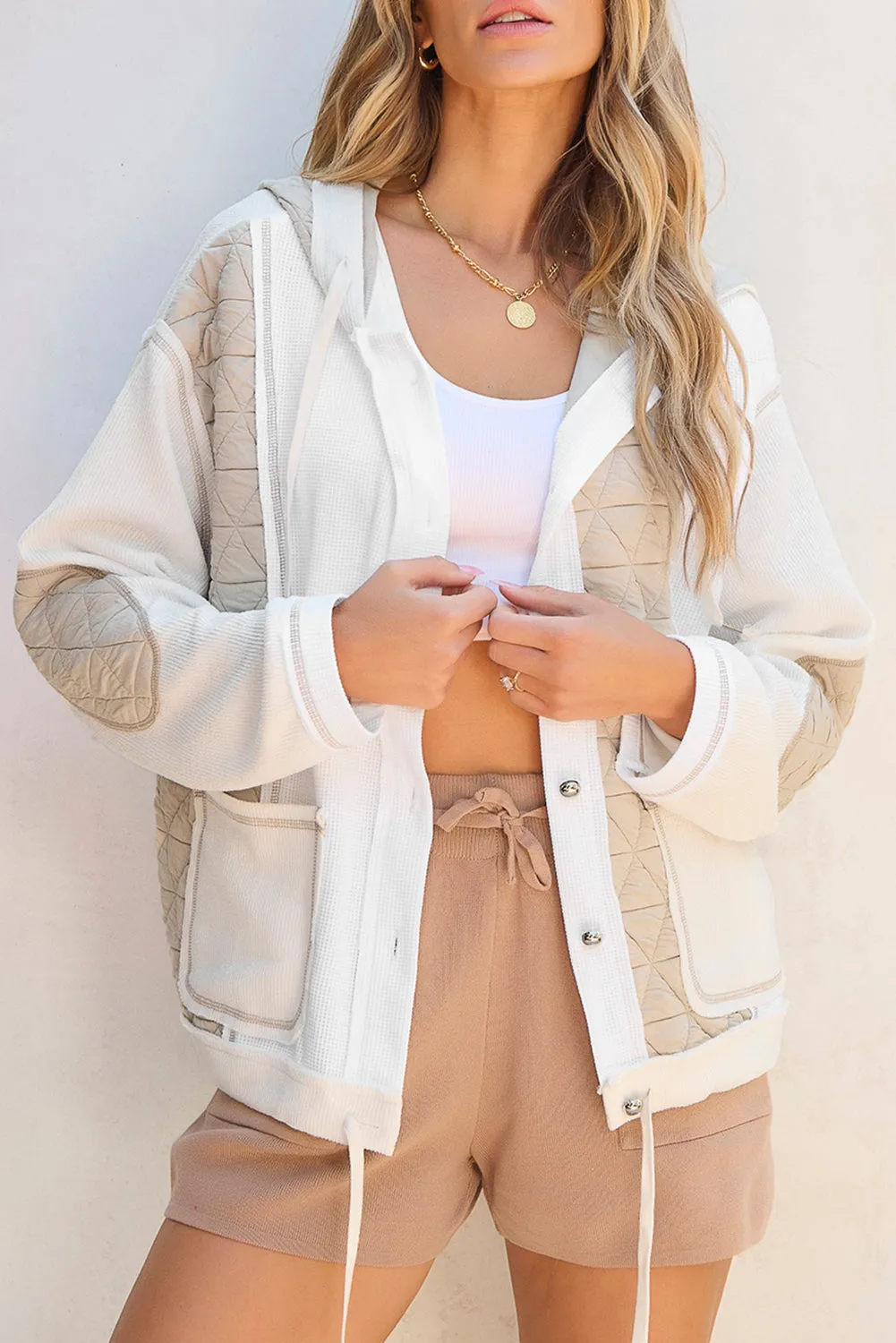 Just BE. SYN Drawstring Color Block Jacket