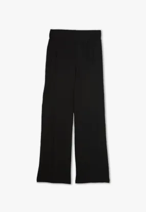 Knitted Waves Textured Solid Trouser