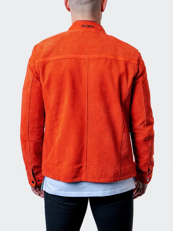 Maceoo Jacket | LEATHER CAPITAIN RED