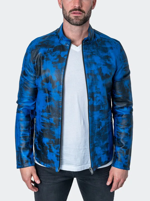 Maceoo Jacket | LEATHER LAB BLUE