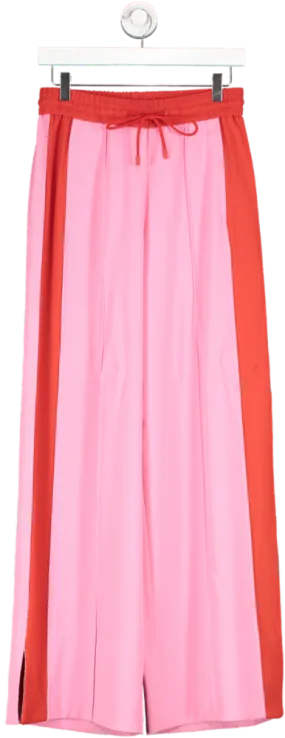 ME   EM Pink Side Stripe Pull On Wide Leg Trousers UK 6