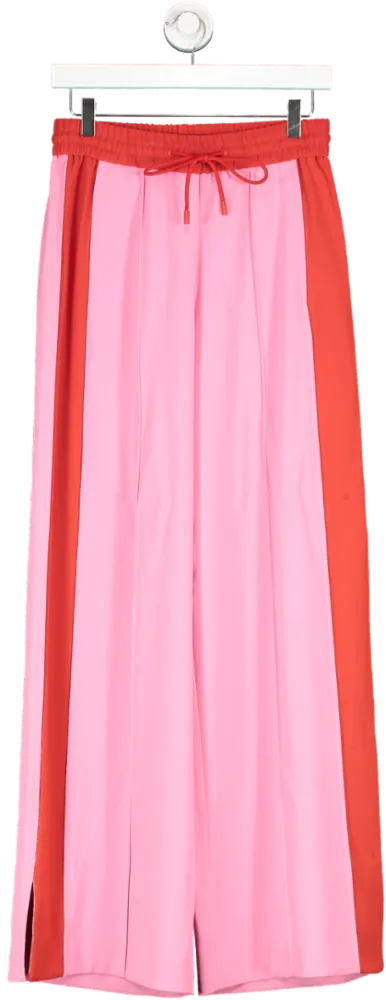 ME   EM Pink Side Stripe Pull On Wide Leg Trousers UK 6