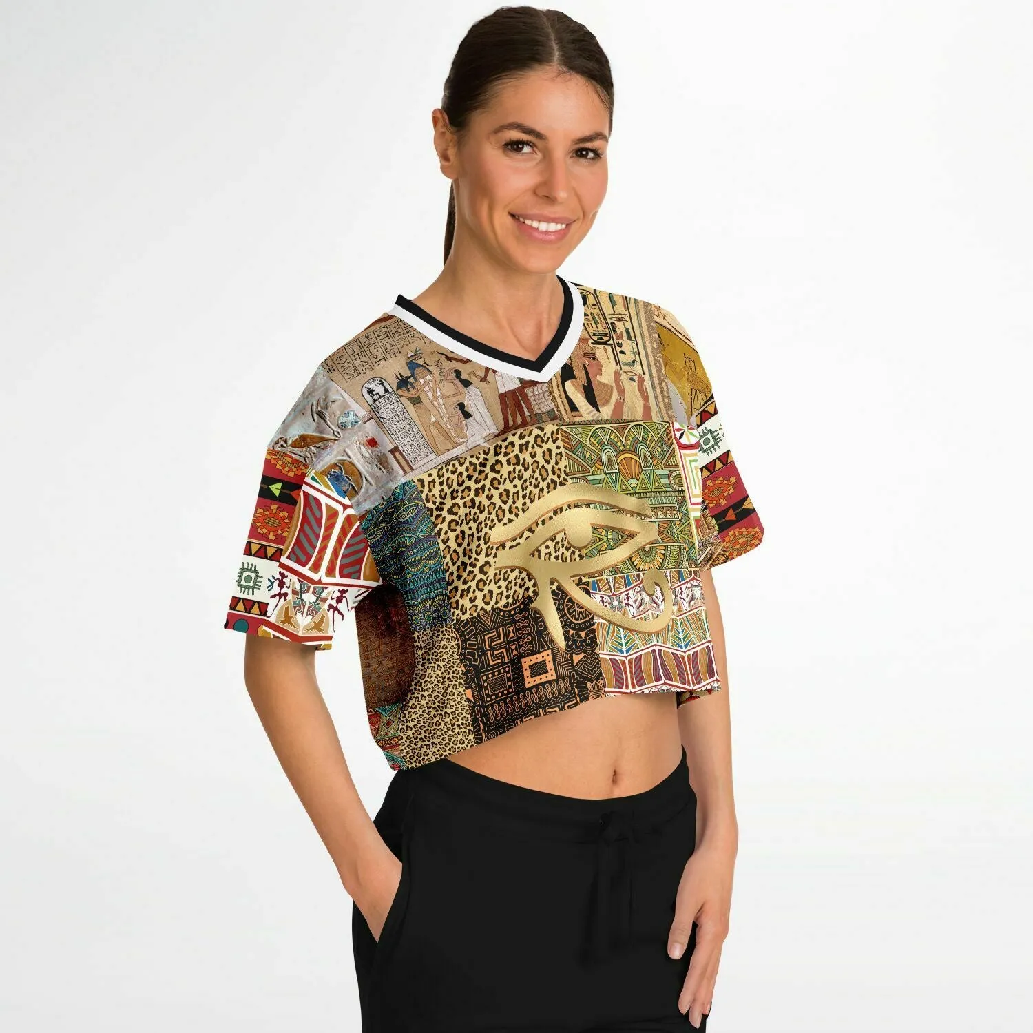 Mother Lode African Print Crop Jersey