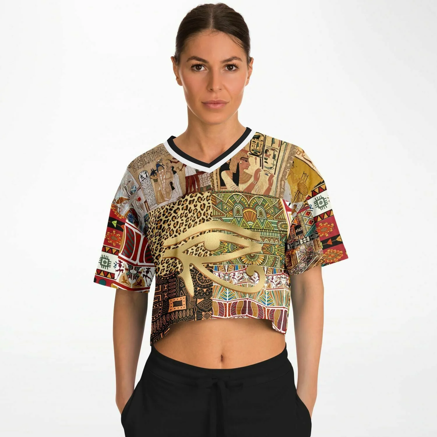 Mother Lode African Print Crop Jersey