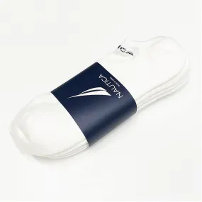 Nautica White Noshow Low Ankle Cushioned Socks 3-PACK Size 8-12