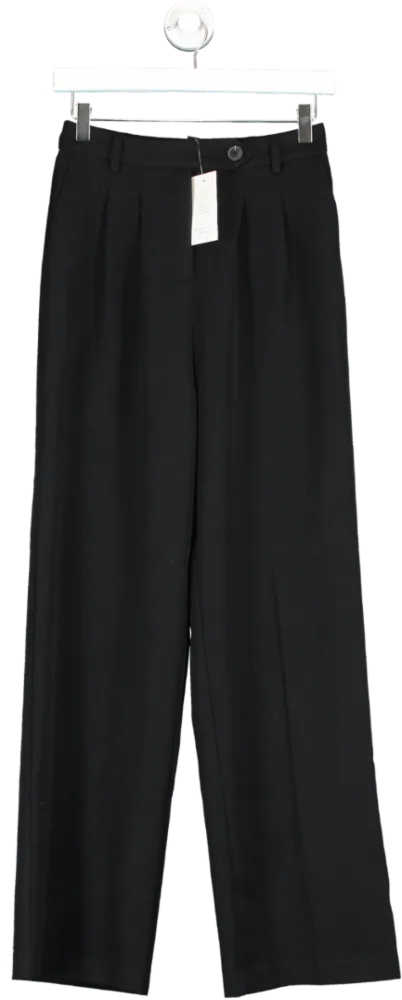 New Look Black Wide Leg Trousers UK 6