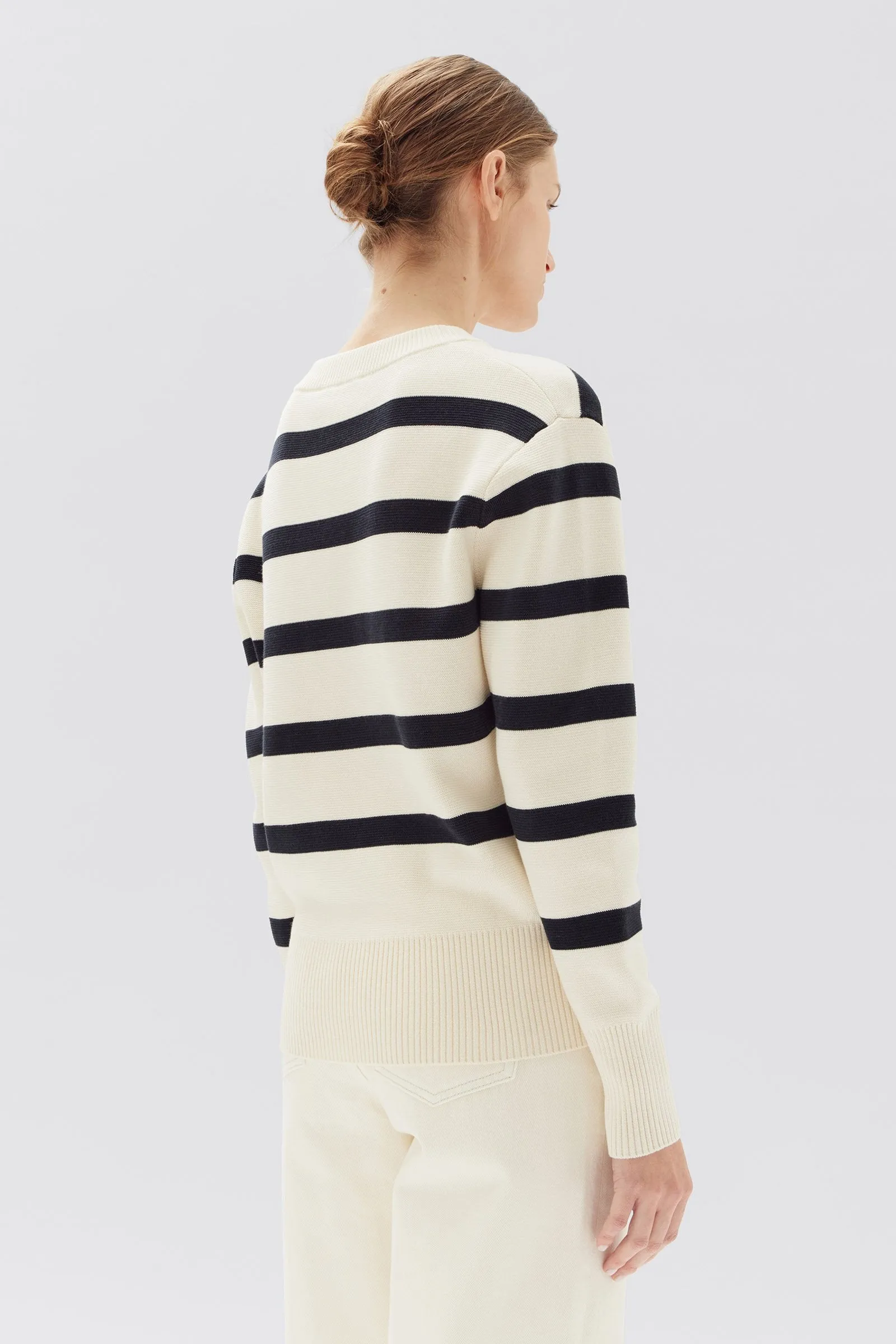 Niam Stripe Cotton Crew