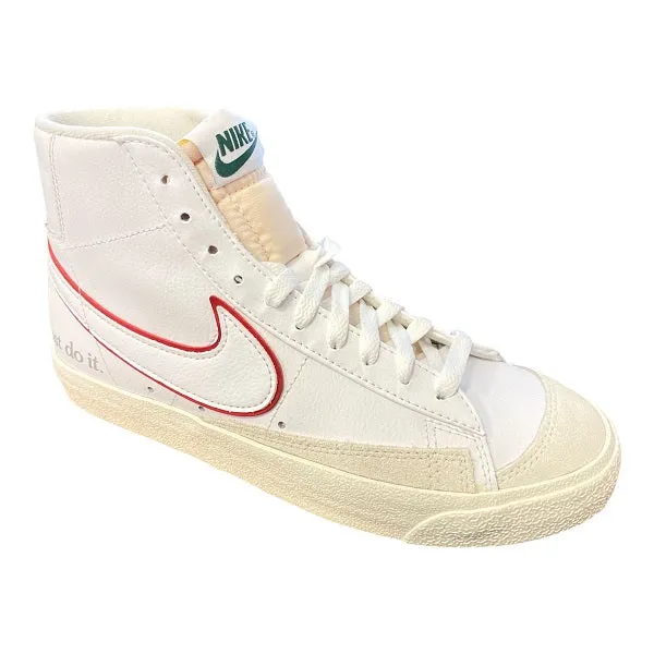 Nike men's sneaker shoe Blazer Mid '77 DQ0796 100 white red