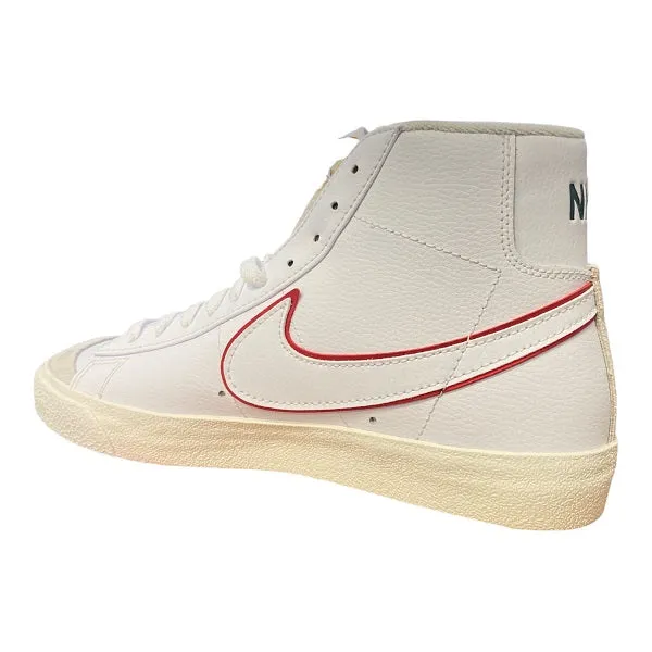 Nike men's sneaker shoe Blazer Mid '77 DQ0796 100 white red