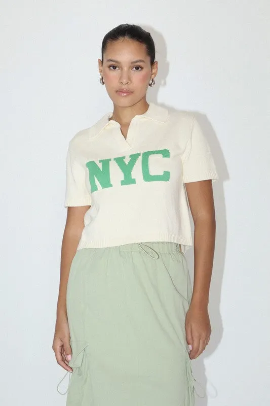 ‘NYC’ Sweater Top