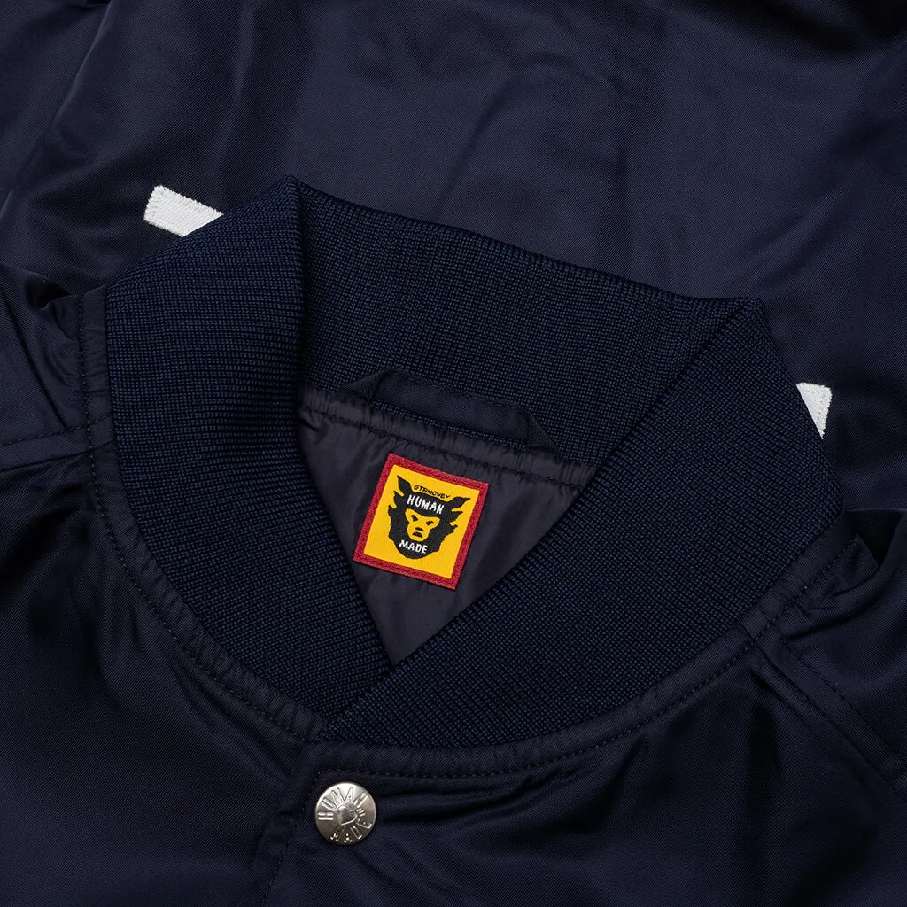 Nylon Stadium Jacket - Navy