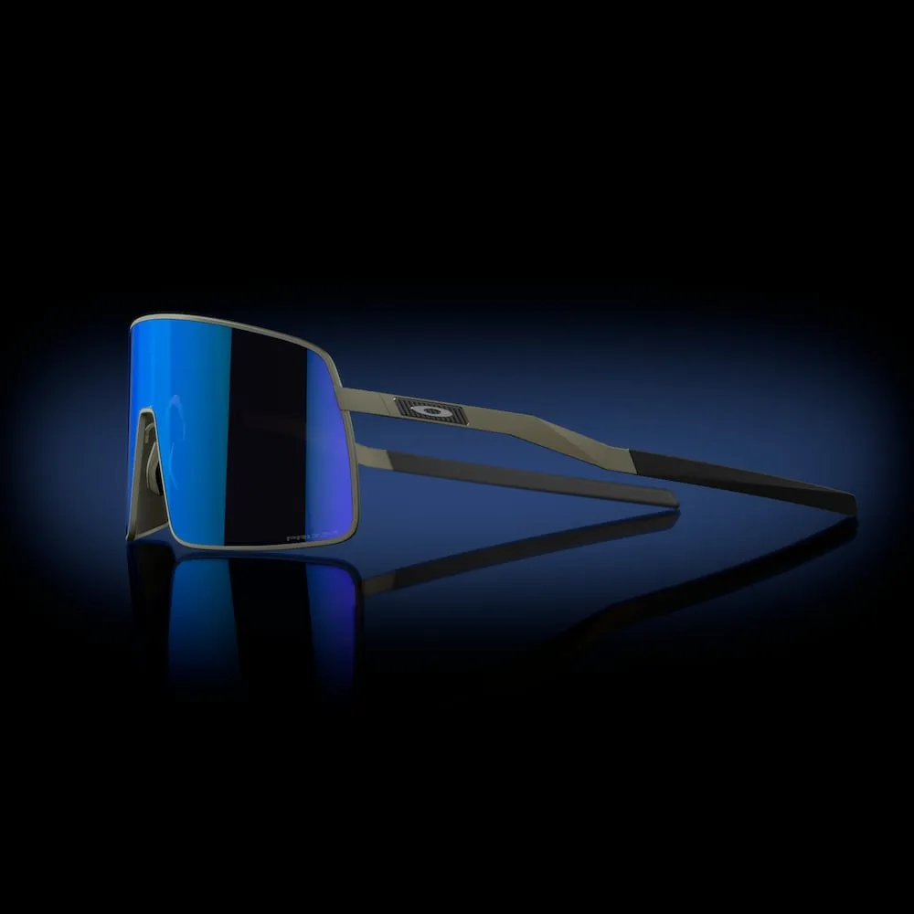 Oakley Sutro TI Prizm Sapphire Lenses Satin Lead Frame