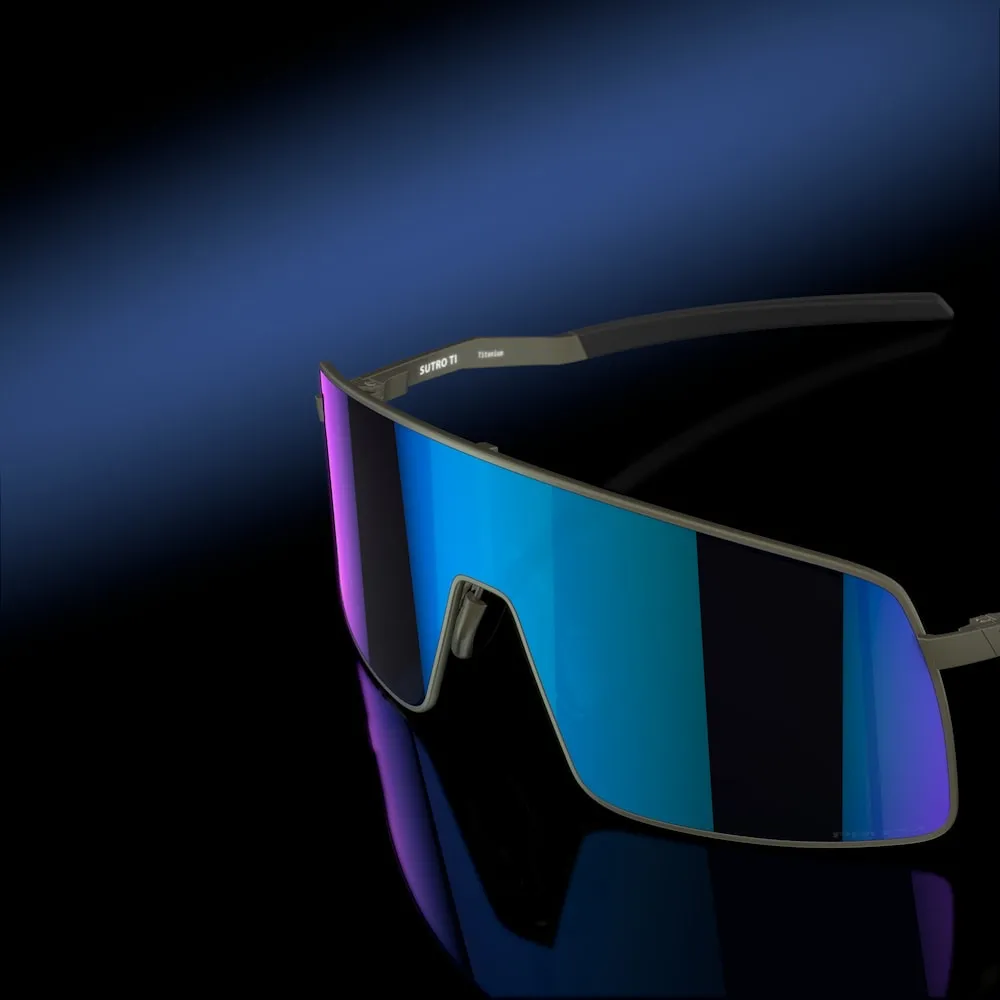 Oakley Sutro TI Prizm Sapphire Lenses Satin Lead Frame