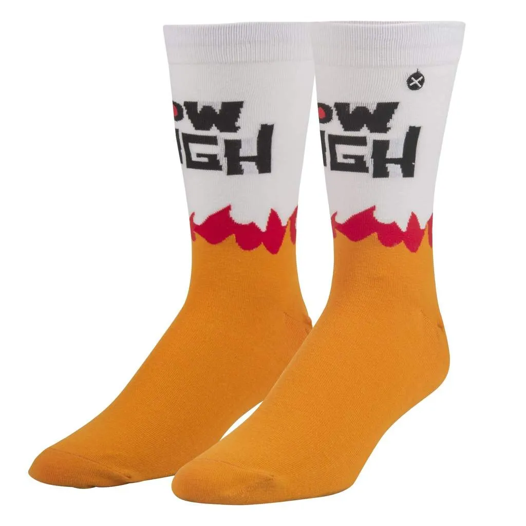 Odd Sox How High Burn Crew Socks