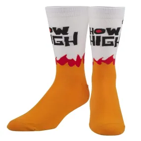 Odd Sox How High Burn Crew Socks