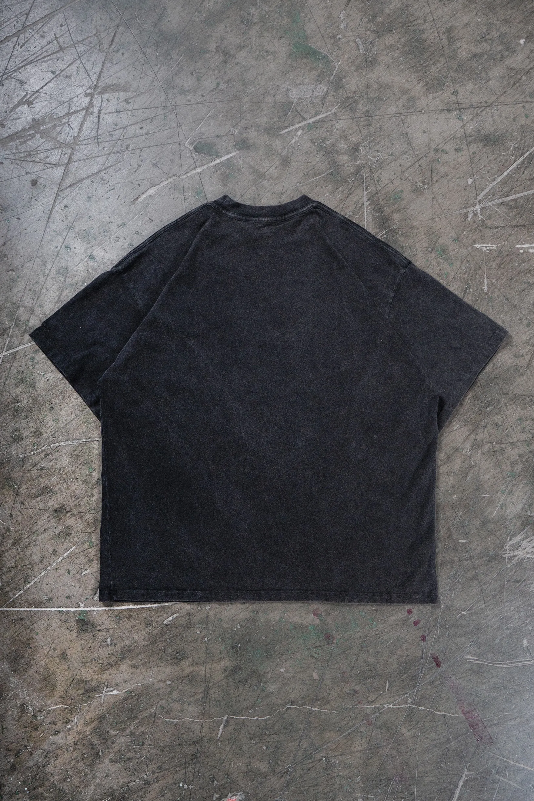 OLD COLLAGE BLACK WASHED T-SHIRT