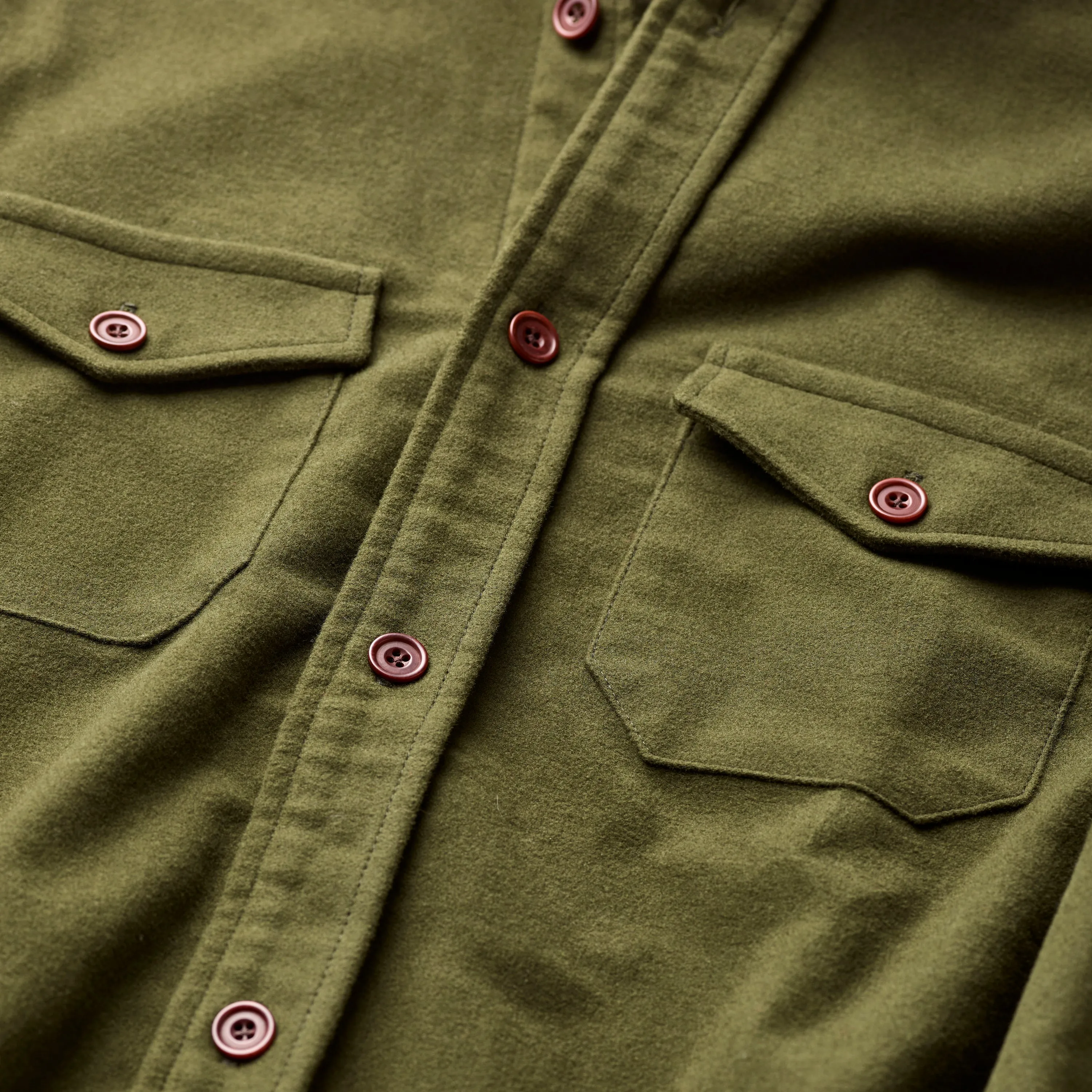 Olive Moleskin Shirt