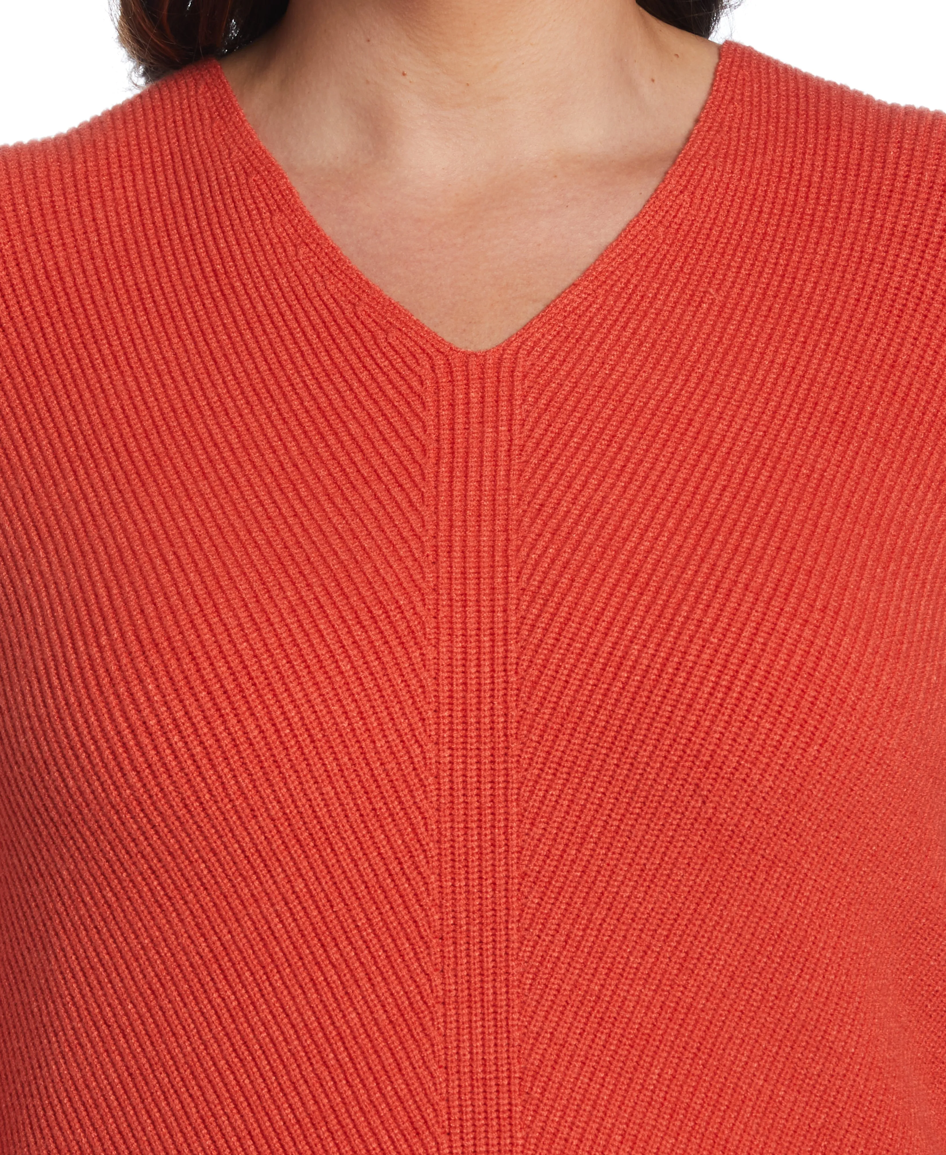 Plus Size Essential Ribbed V-Neck Sweater