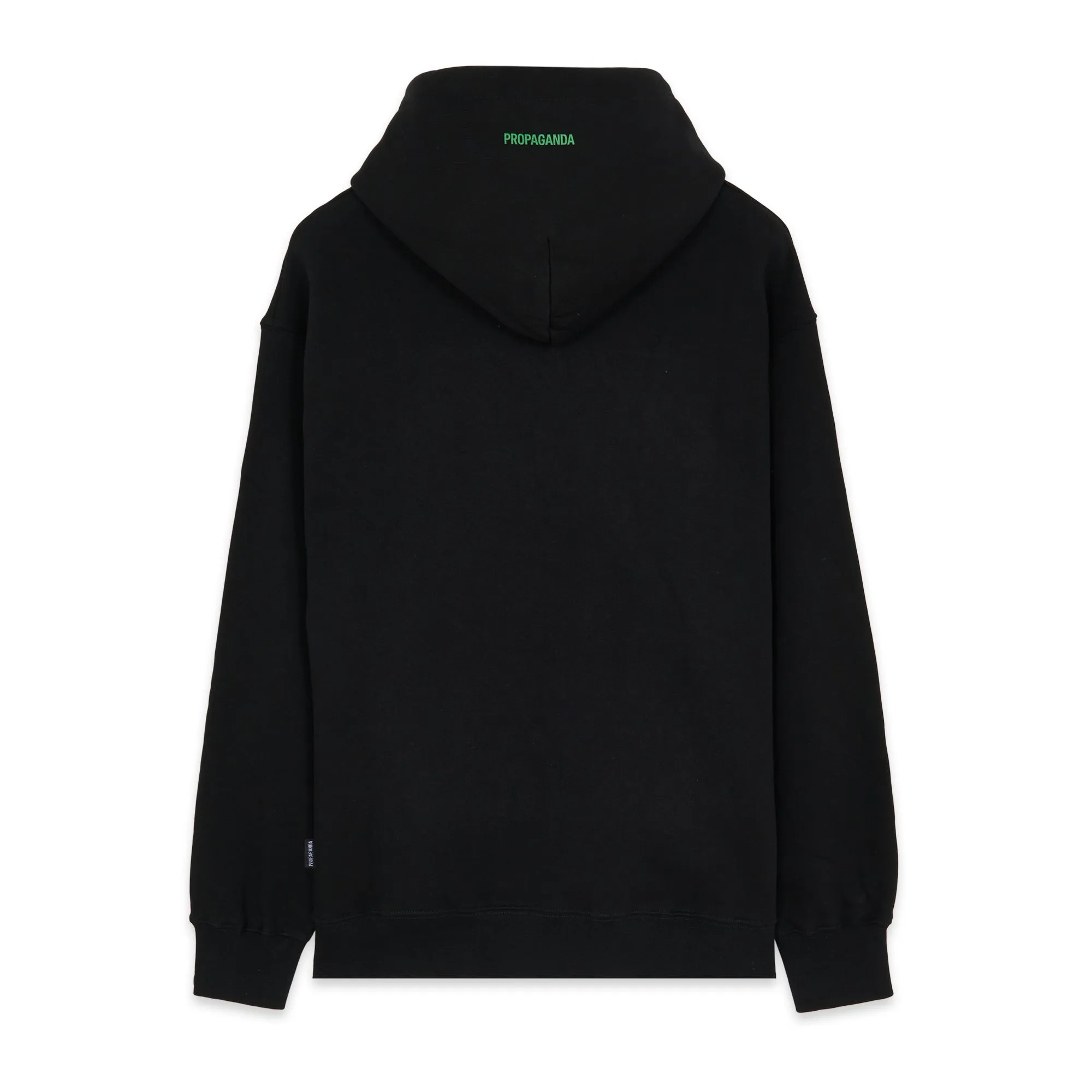 Propaganda sweatshirt with hood and kangaroo pocket Logo Steel Hoodie 22FWPRFE814-01 black