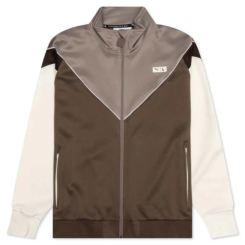 Teak/Demitasse Puma MCS Track Jacket - Exclusive Collaboration with Lauren London