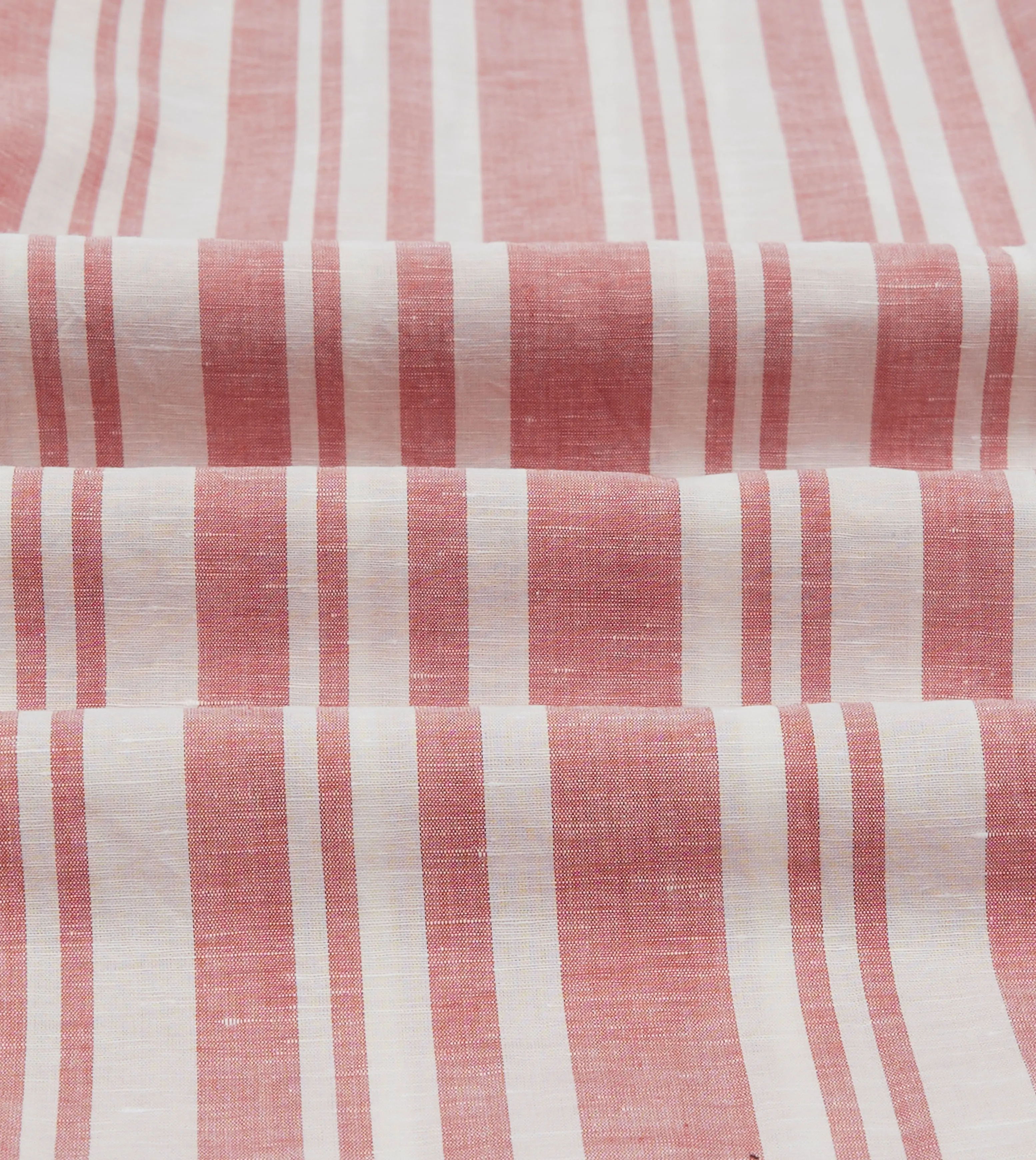 Red and White Stripe Linen Pyjama Set