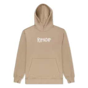 Rubber Logo Hoodie (Sand)