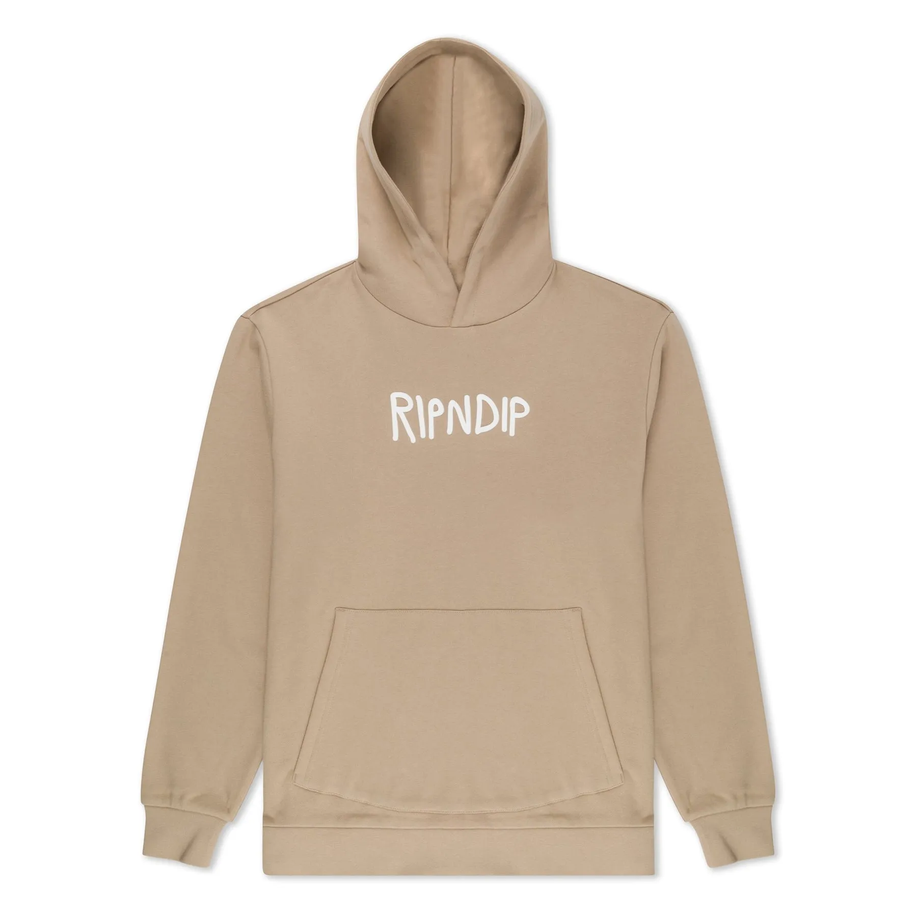 Rubber Logo Hoodie (Sand)