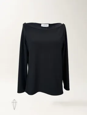 Shannen Top - Black Rib