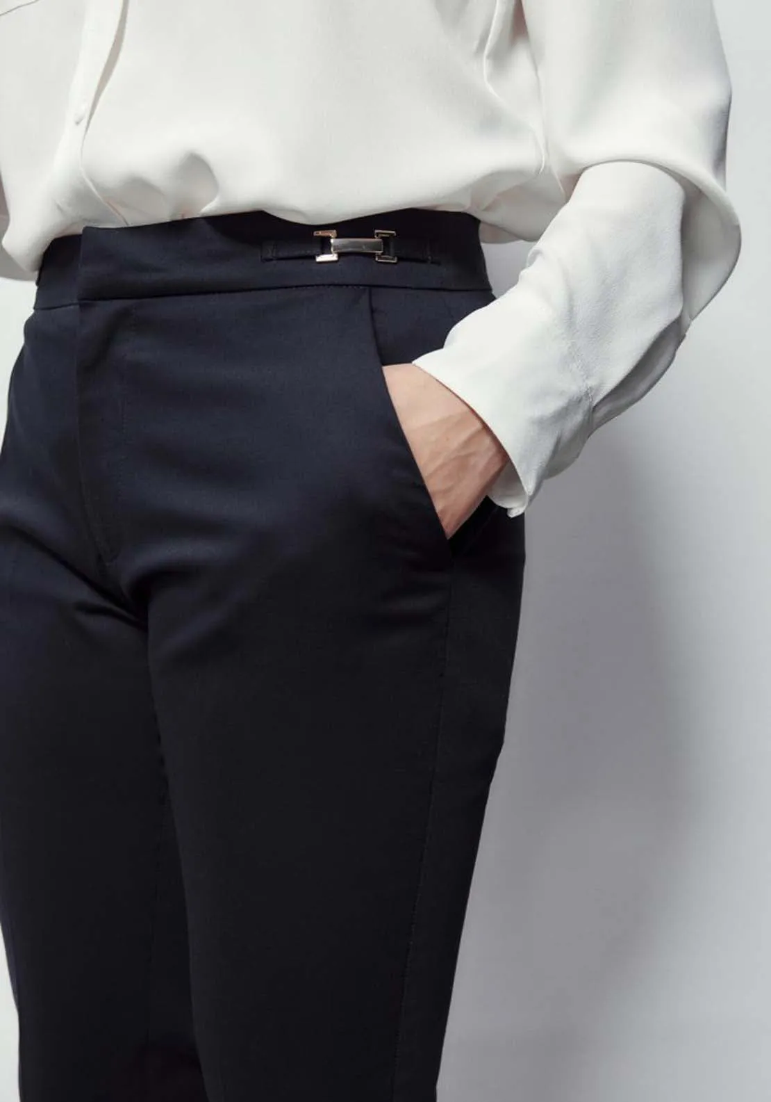 Side Buckle Trousers