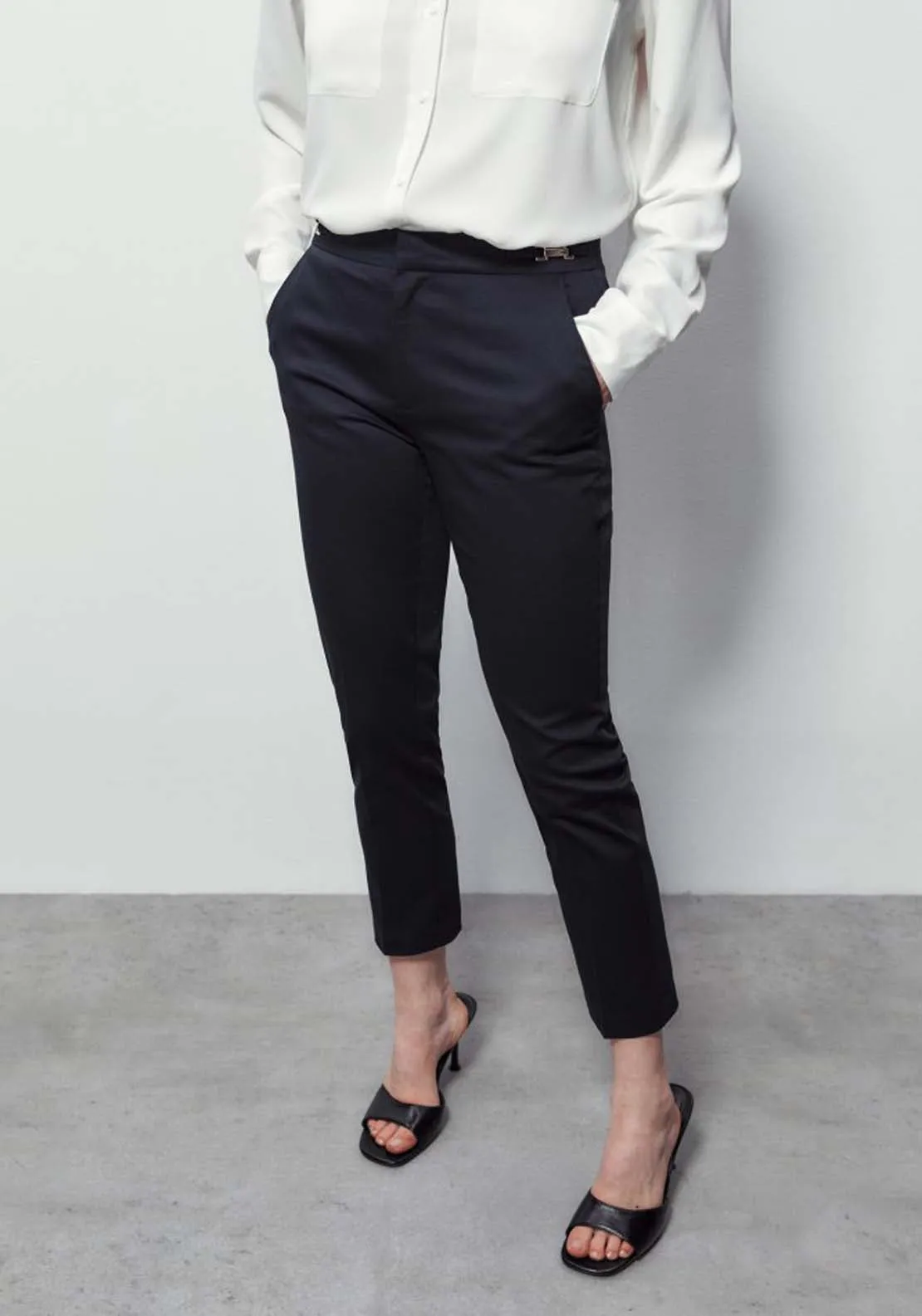 Side Buckle Trousers