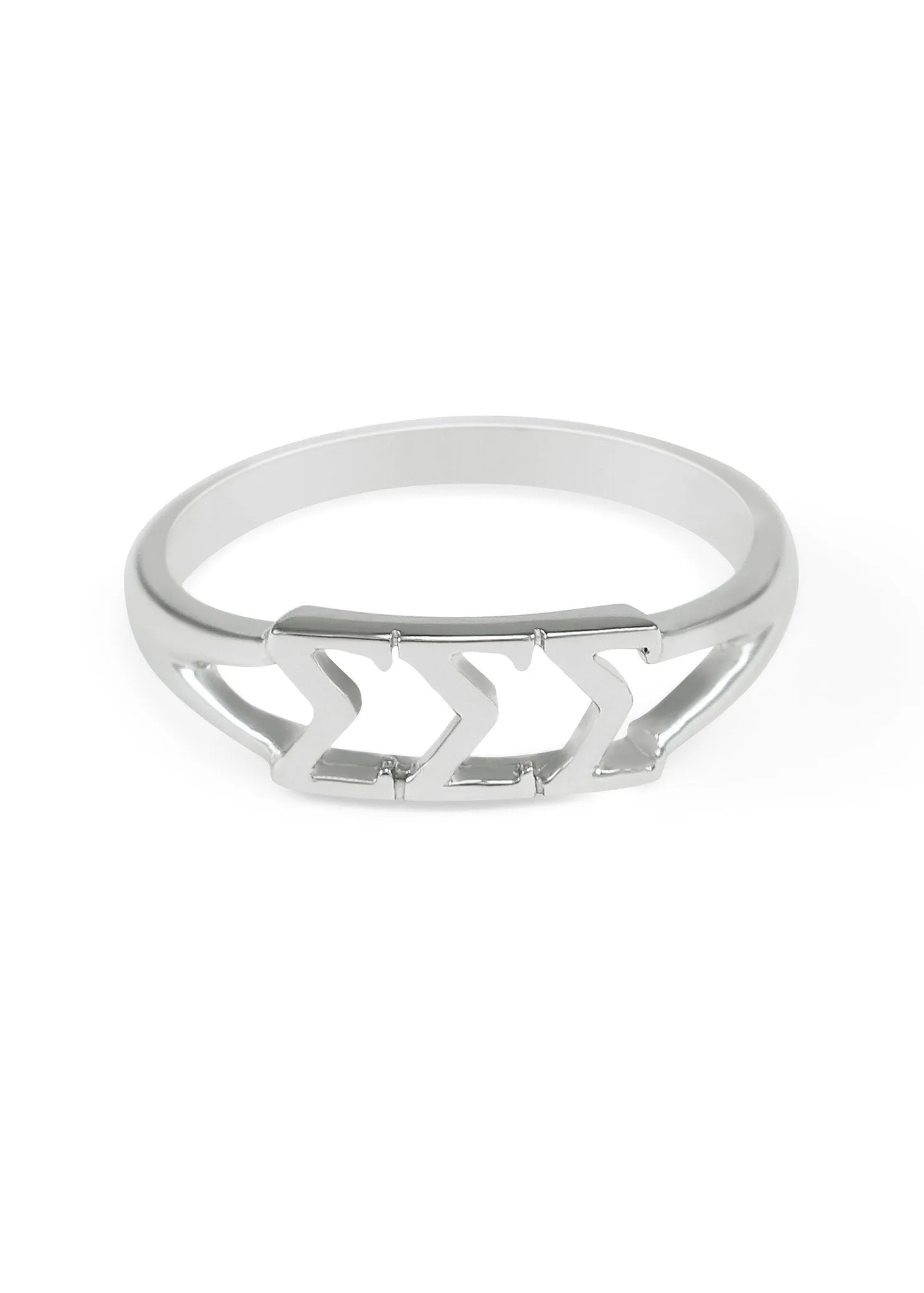 Sigma Sigma Sigma Sterling Silver Ring