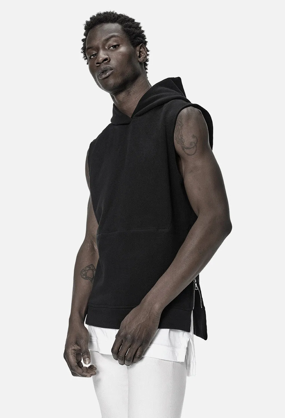 Sleeveless Hooded Villain / Black