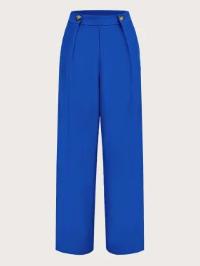 Solid Straight leg trousers