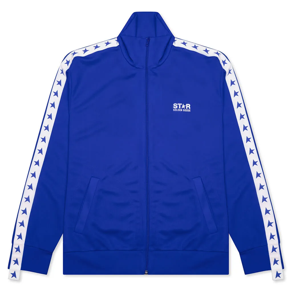 Star Zipped Track Jacket - Bluette/White