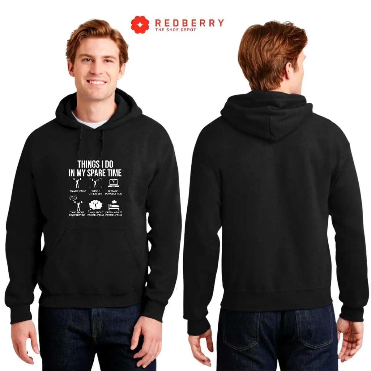 Sudadera Hombre  Hoodie Gym Ejercicio Fitness 039