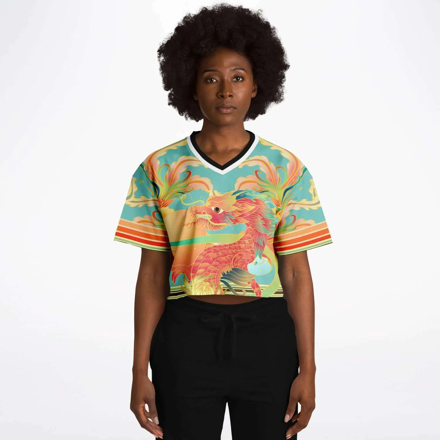 The Koi Dragon Crop Jersey