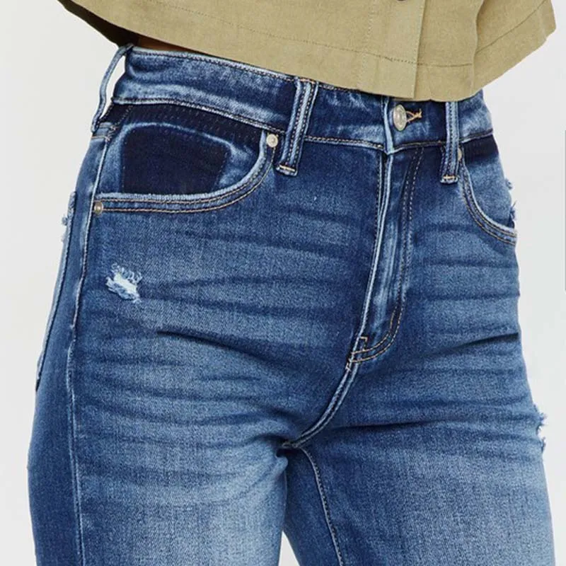 The Peach High Rise Straight Jeans